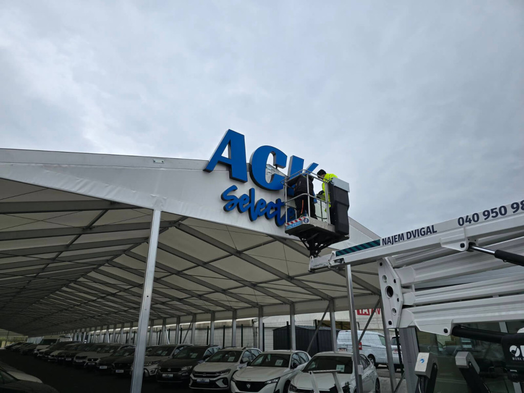 ACK – reklamni napisi – fotografija izvedbe ELP