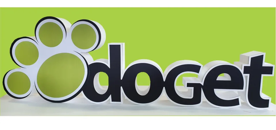 Reklamni napis Doget, fotografija 2 – izvedba ELP