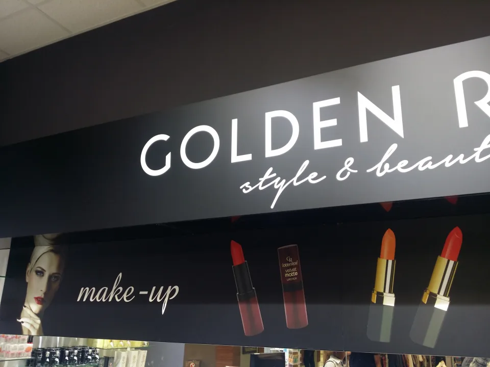 Svetlobni reklamni napis Golden Rose, fotografija 10 – izvedba ELP